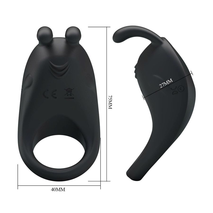 Vòng Đeo Rung Có Tai Thỏ Hỗ Trợ Tăng Khoái Cảm Nam Nữ Pretty Love Rabbit Vibrator Đen Chính Hãng