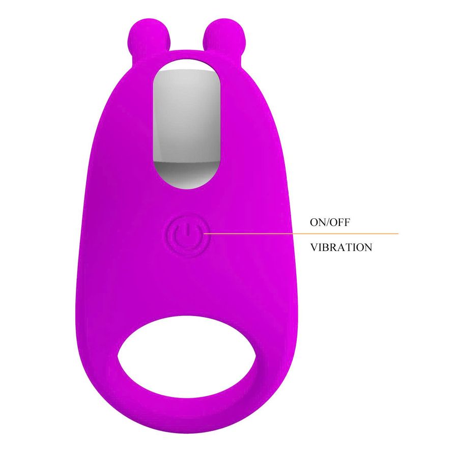 Vòng Đeo Rung Có Tai Thỏ Hỗ Trợ Tăng Khoái Cảm Nam Nữ Pretty Love Rabbit Vibrator Tím Chính Hãng