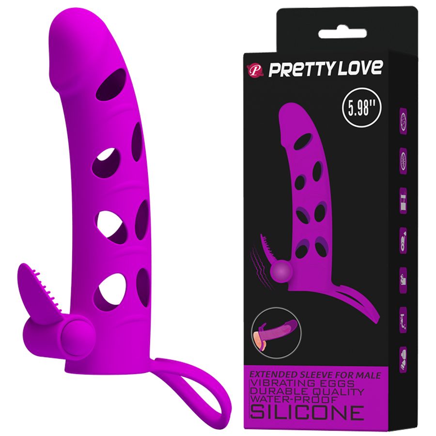 Bao Cao Su Đôn Dên Hỗ Trợ Tăng Khoái Cảm Nam Nữ Pretty Silicpne Rung Pretty Love 5.98'' Chính Hãng