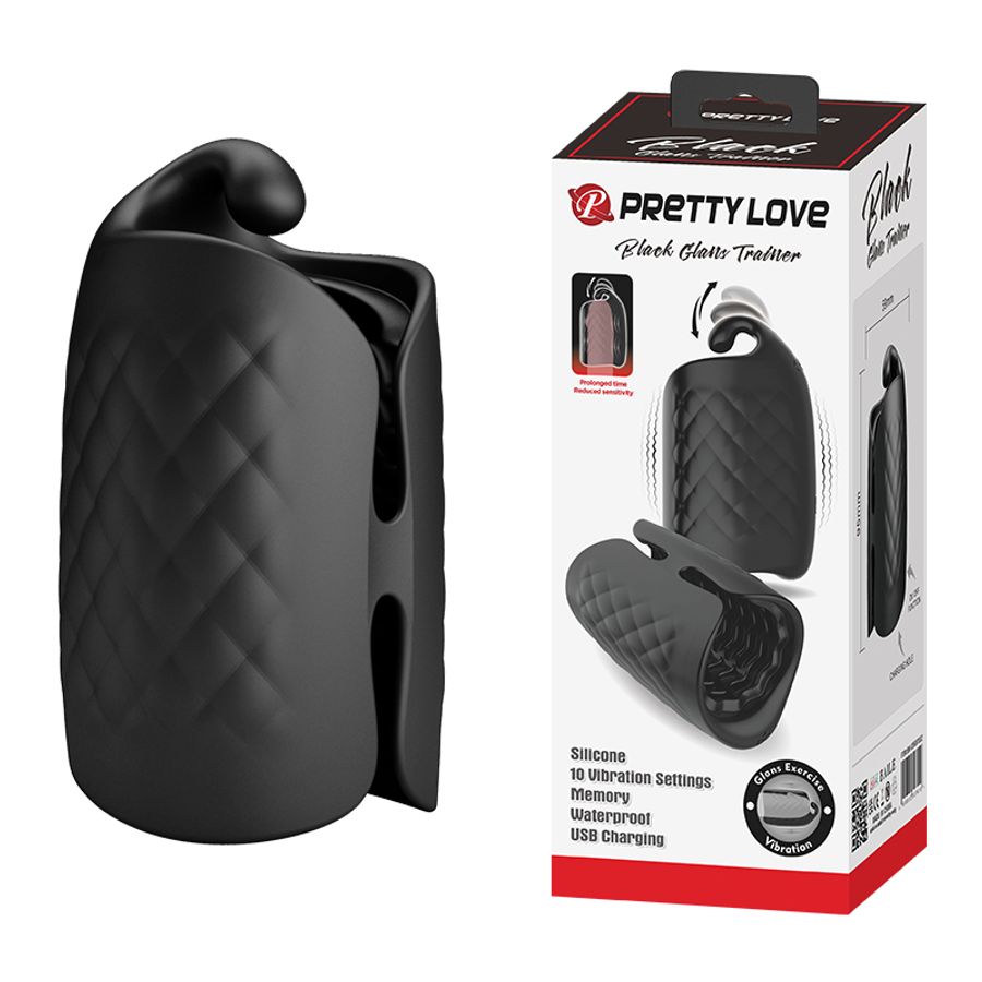 Vòng Đeo Rung Hỗ Trợ Tăng Khoái Cảm Nam Nữ Pretty Love Black Glans Trainer