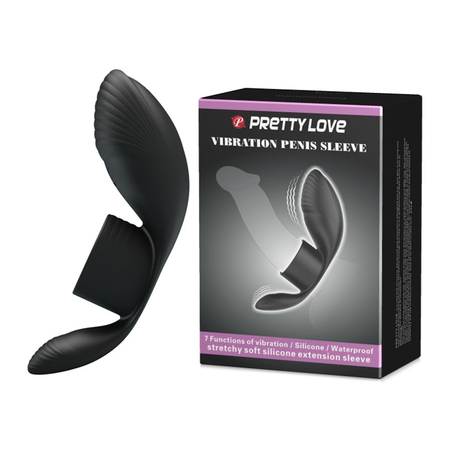 Vòng Đeo Rung Có Phích Cắm Hậu Môn Hỗ Trợ Tăng Khoái Cảm Nam Nữ Pretty Love Vibration Penis Sleeve 4 Chính Hãng