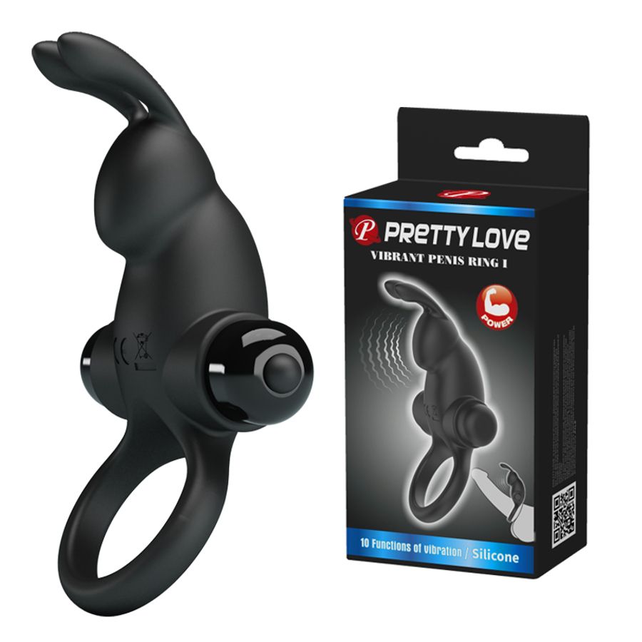 Vòng Đeo Hình Thỏ Rung Hỗ Trợ Tăng Khoái Cảm Nam Nữ Pretty Love Vibrant Penis Ring I Chính Hãng