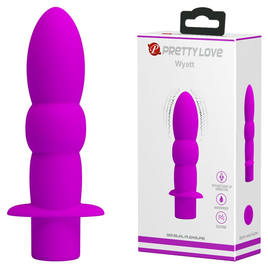 Dụng Cụ Kích Thích & Massage Hậu Môn Hỗ Trợ Tăng Khoái Cảm Nam Nữ Pretty Love Tím Wyatt Chính Hãng