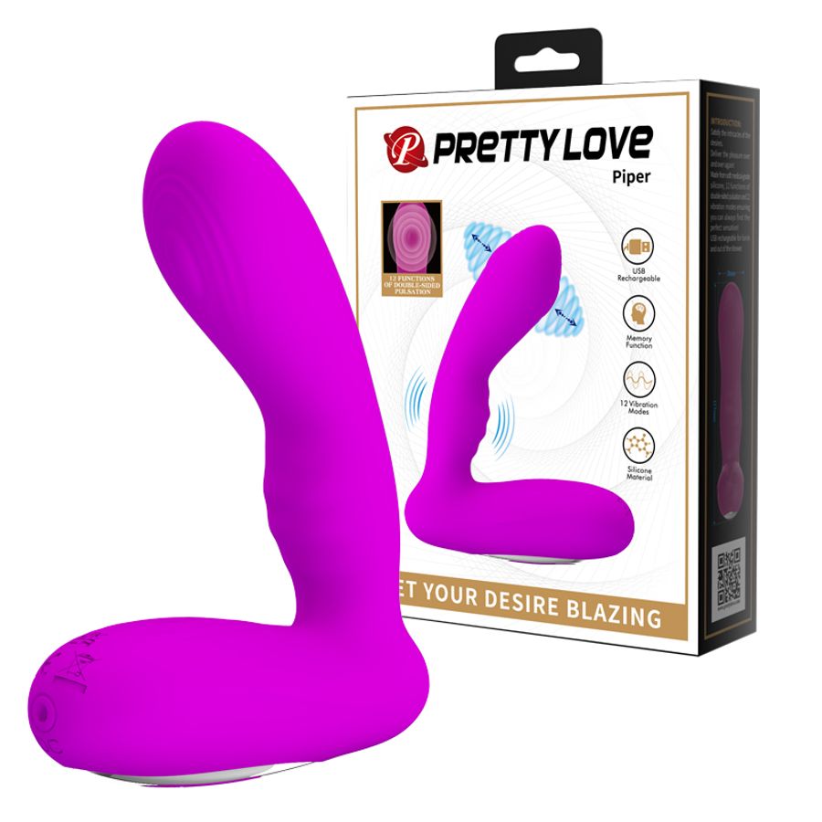 Dụng Cụ Kích Thích & Massage Hậu Môn Hỗ Trợ Tăng Khoái Cảm Nam Nữ Pretty Love Piper Chính Hãng