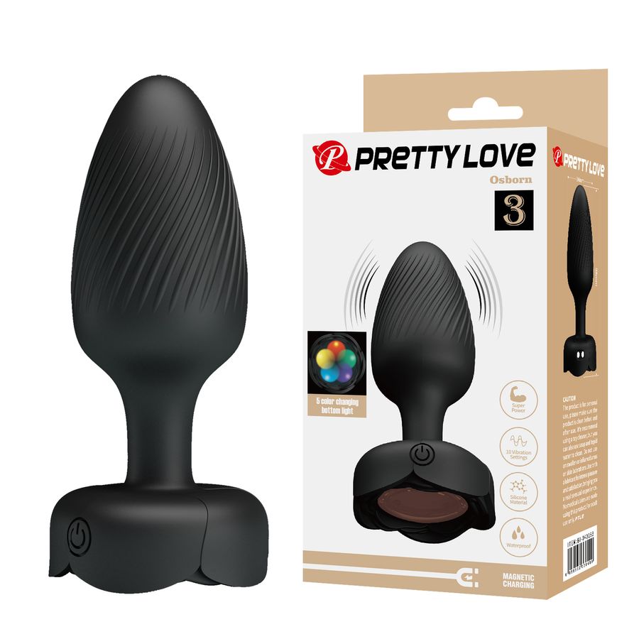 Trứng rung Massage Pretty Love Osborn Đen  Chính Hãng