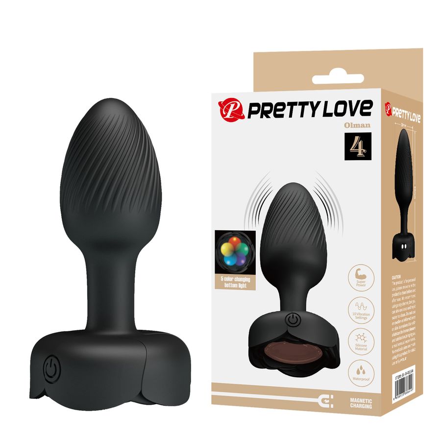 Trứng rung Massage Pretty Love Olman Đen Chính Hãng