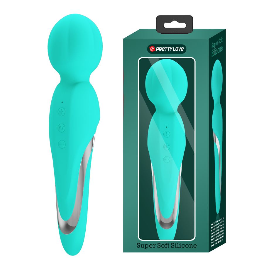 Chày rung Massage Pretty Love Super Soft Silicon Xanh Chính Hãng