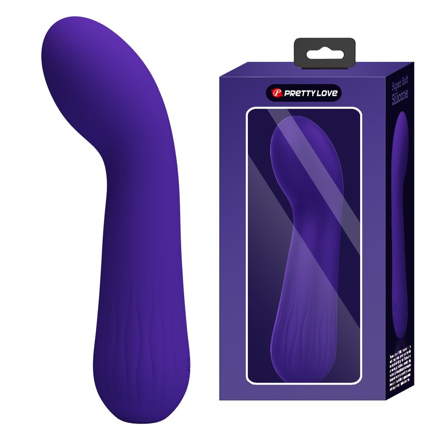 Que rung Kích Thích Massage Pretty Love Super Soft Silicon Tím Chính Hãng