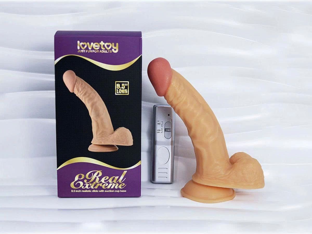 Dương vật giả có đế Lovetoy Real Extreme 8.5inch có rung 354607