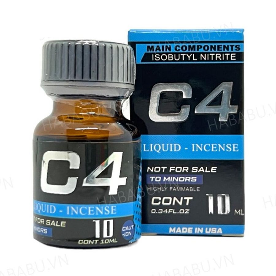 Chai Hít Popper C4 Xanh - 10ml - Sức Mạnh Tiềm Ẩn