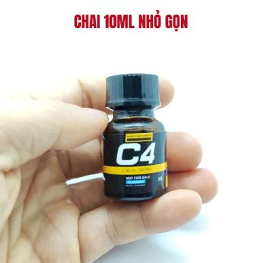 Chai hít tăng khoái cảm Popper PWD USA C4 Black Yellow - Chai 10ml 356005