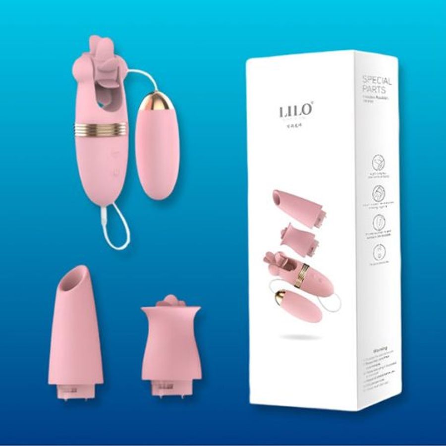 Trứng rung đa năng 4in1 Lilo 12 chế độ rung – có 3 đầu thay thế