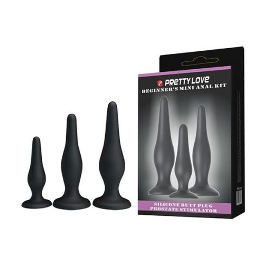 Bộ 3 phích cắm hậu môn Prettylove Beginner’s Mini Anal Kit 356971
