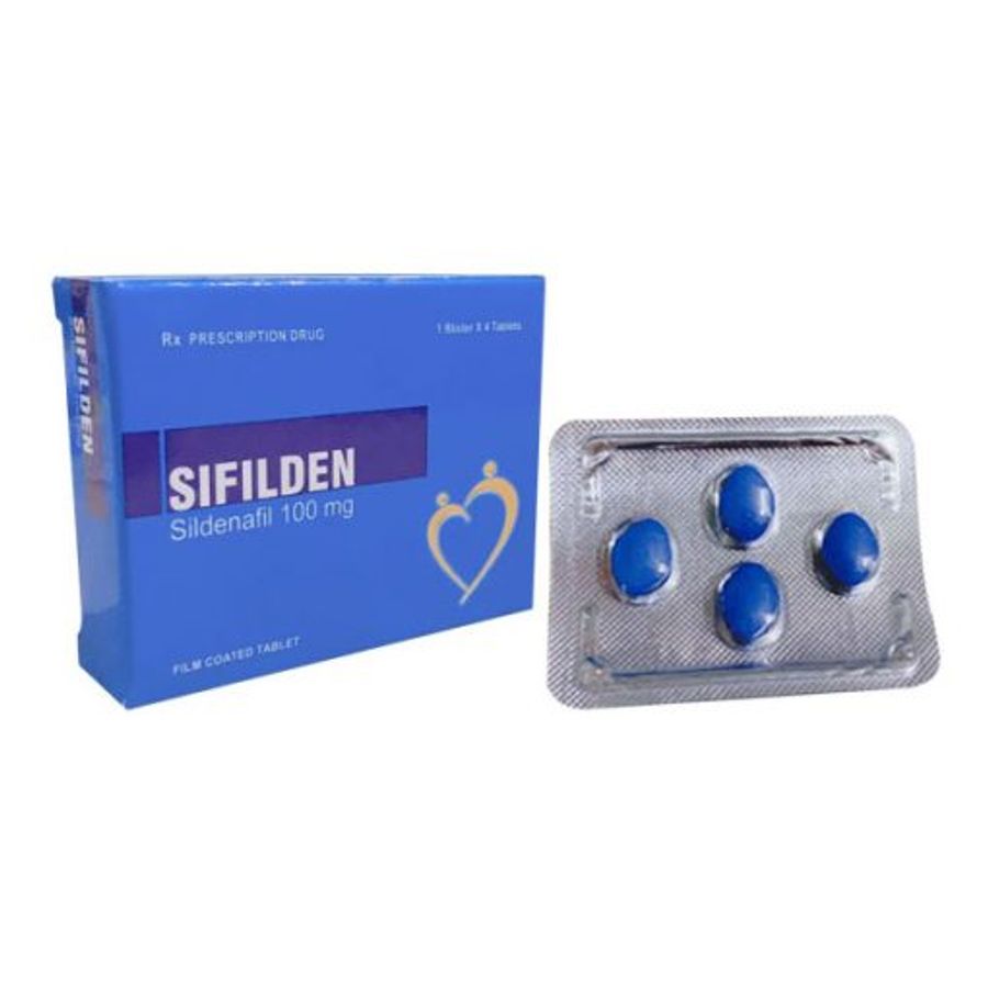 Viên Uống cường dương Sifilden 100 – hộp 4 viên