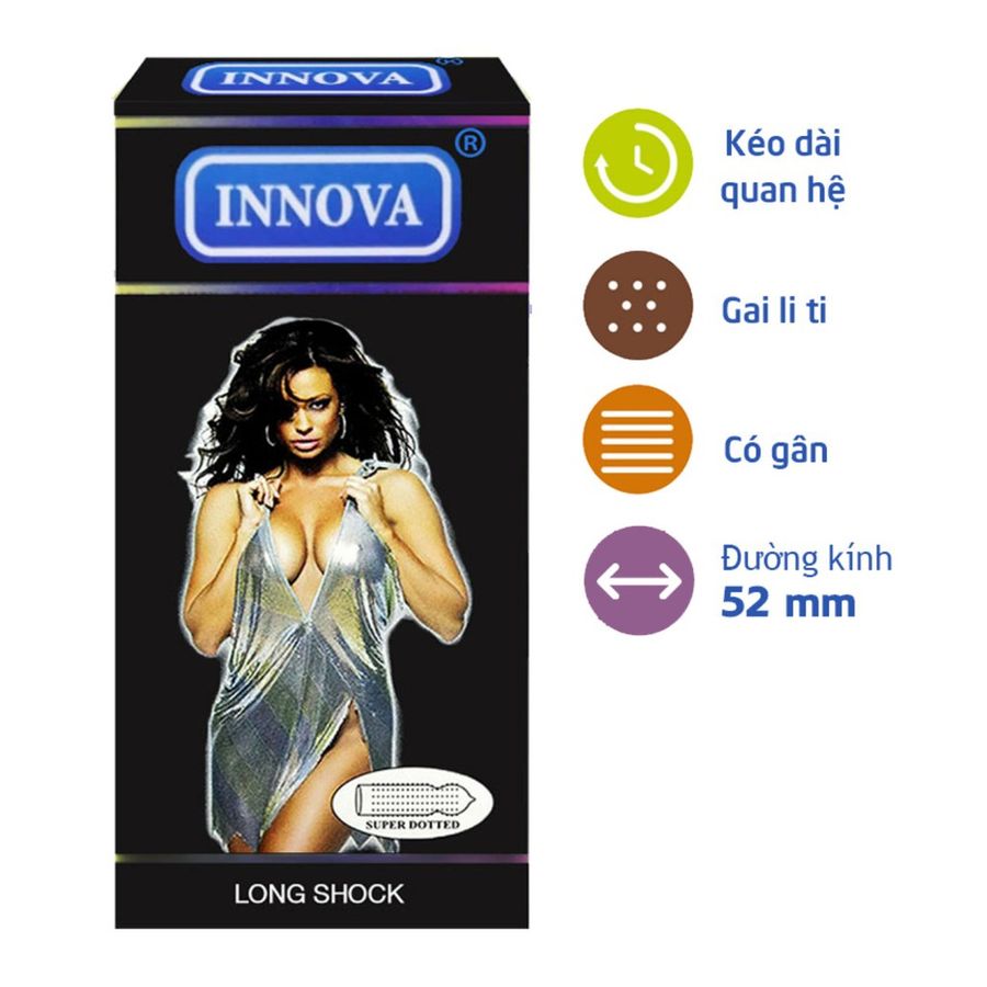Bao Cao Su Innova Đen 12s