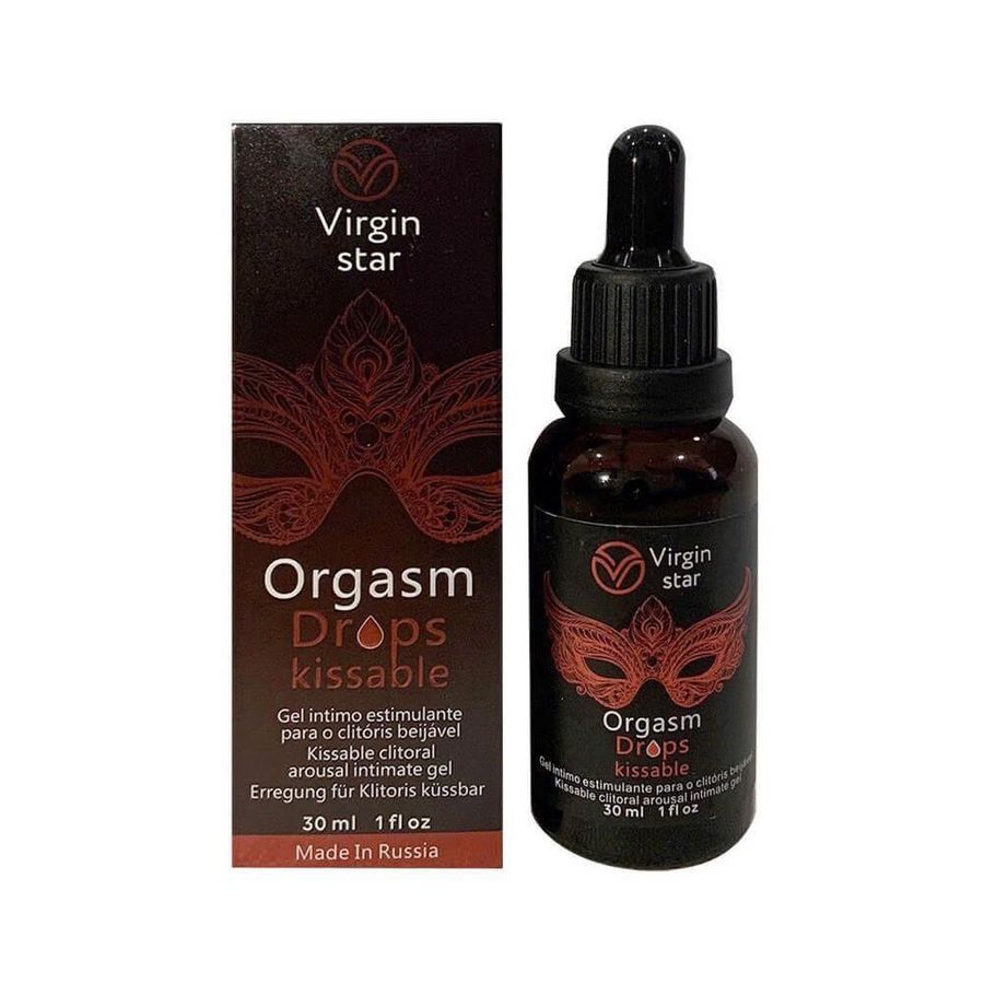 Gel bôi kích thích cô bé Virgin Star Orgasm Drops Kissable