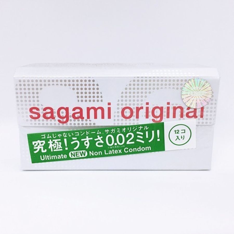 Bao cao su siêu mỏng cao cấp Sagami Original 0.02 Nhật Bản -12s