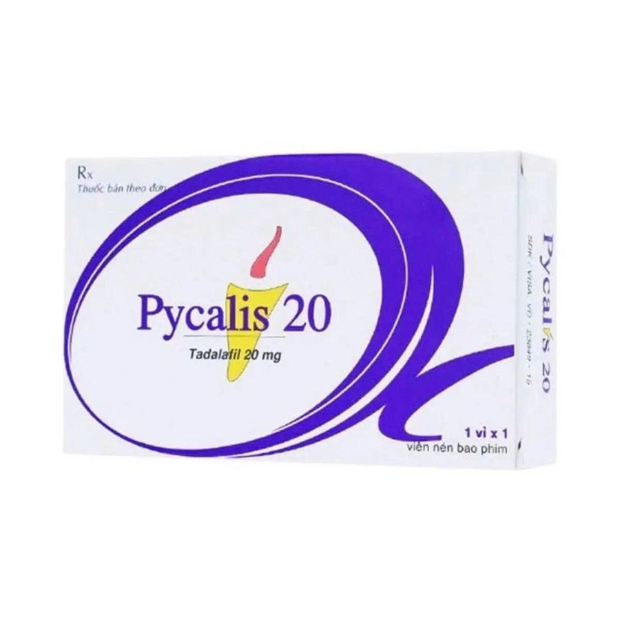 Viên uống hỗ trợ phái mạnh tăng bản lĩnh đàn ông Pycalis 20 Pymepharco (Hộp 1 vỉ x 1 viên)