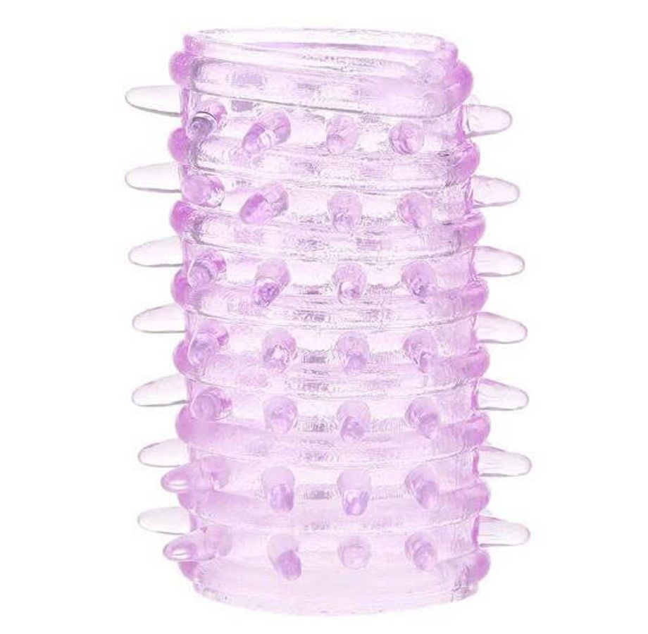 Vòng độn DV gai silicone loại dài Hồng