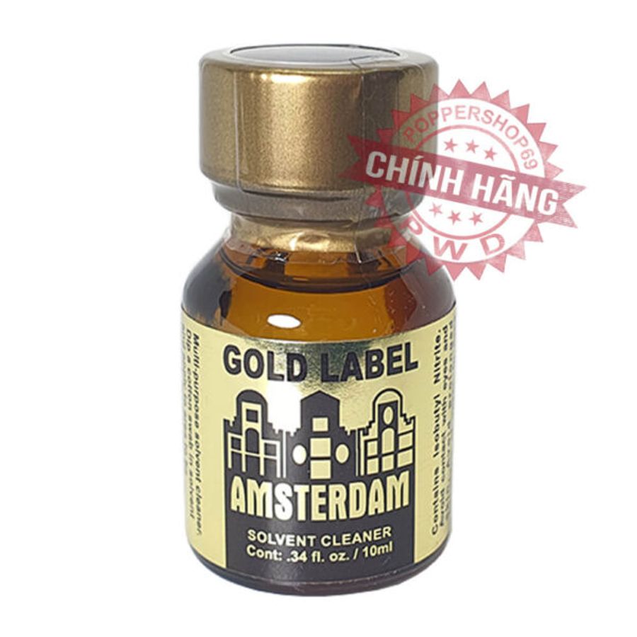 Chai hít Popper Amsterdam Gold Label Chính Hãng USA SC 10ml