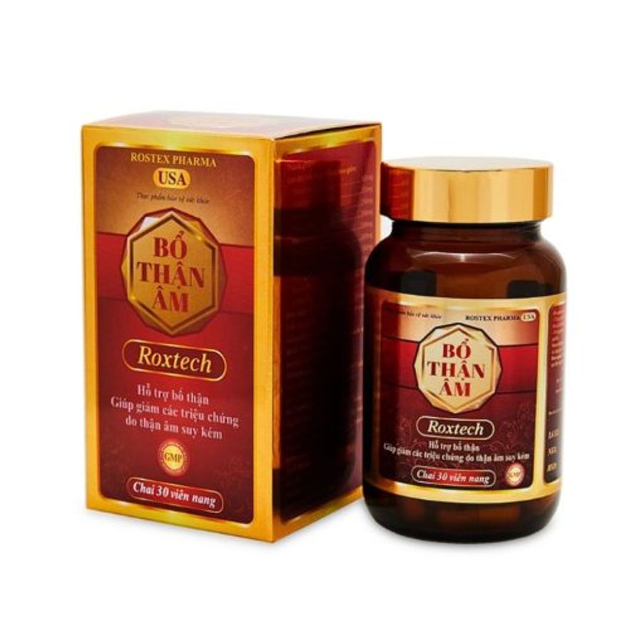 Viên uống hỗ trợ tăng cường sinh lí nam Bổ Thận Âm Roxtech Do Thận Âm Suy Kém Ở Nam Và Nữ – 30 Viên