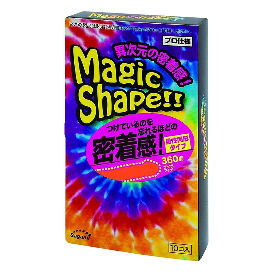 Bao Cao Su Sagami Magic Shape Fit Size Nhỏ 49mm, Ôm Khít Tăng Kích Thích 10 Cái Chính Hãng