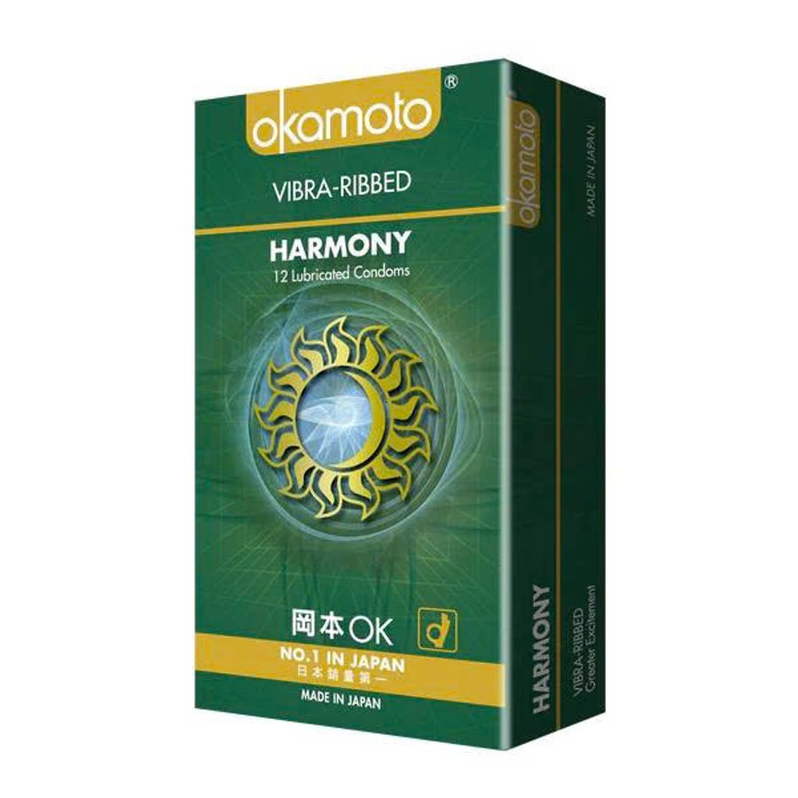 Bao Cao Su Okamoto Harmony Gân Sọc 10 Cái Chính Hãng