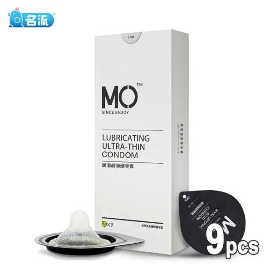 Bao Cao Su MO 0.01 Siêu Mỏng Truyền Nhiệt Nhanh Nhiều Gel Chính Hãng 9 Cái