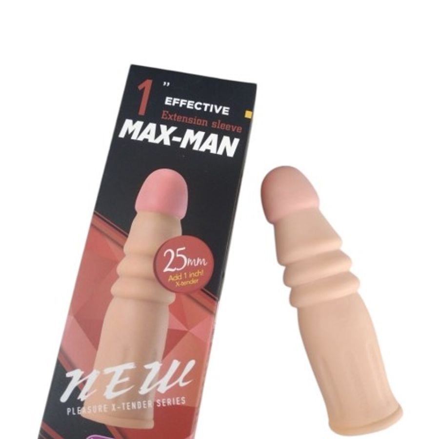 Bao Cao Su Đôn Dên Silicone Cao Cấp Max-man Lò Xo Dài Thêm 2.5cm Dành Cho Nam 363367