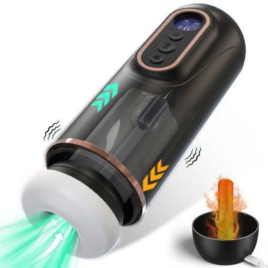 Máy Thủ Dâm Tự Động Rung Thụt và Co Bóp Có Nhiệt Độ 364202