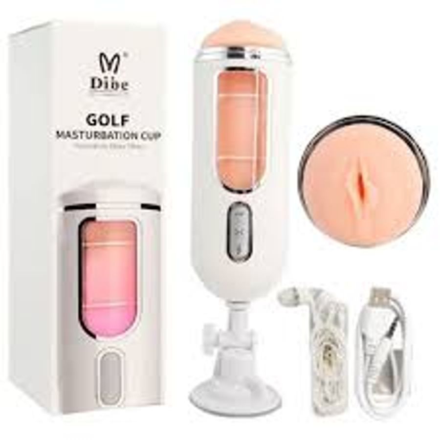 Âm Đạo Giả Dibe Golf Gắng Tường Rung Thụt Tự Động 364432