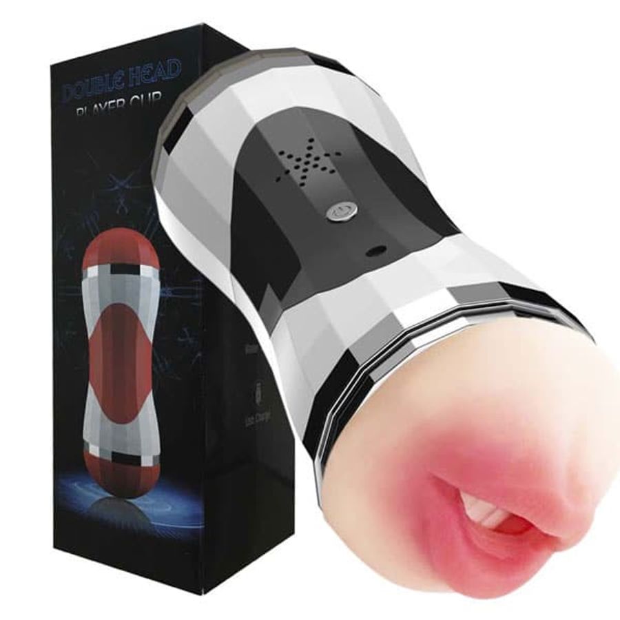 Cốc Âm Đạo Giả Double Head 2 Đầu Có Rung Và Rên 364736