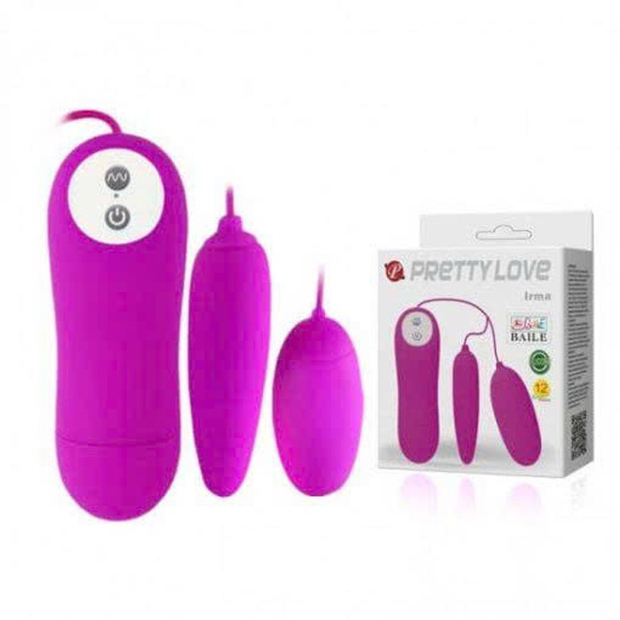Trứng Rung Mini Cao Cấp 2 Đầu Pretty Love Irma Baile 12 Chế Độ 364865