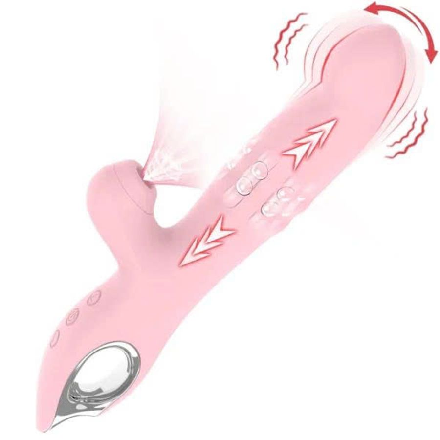 Máy Rung Đa Chức Năng Silicone Trải Nghiệm 3 Trong 1 Đỉnh Cao Rung, Hút & Lắc
