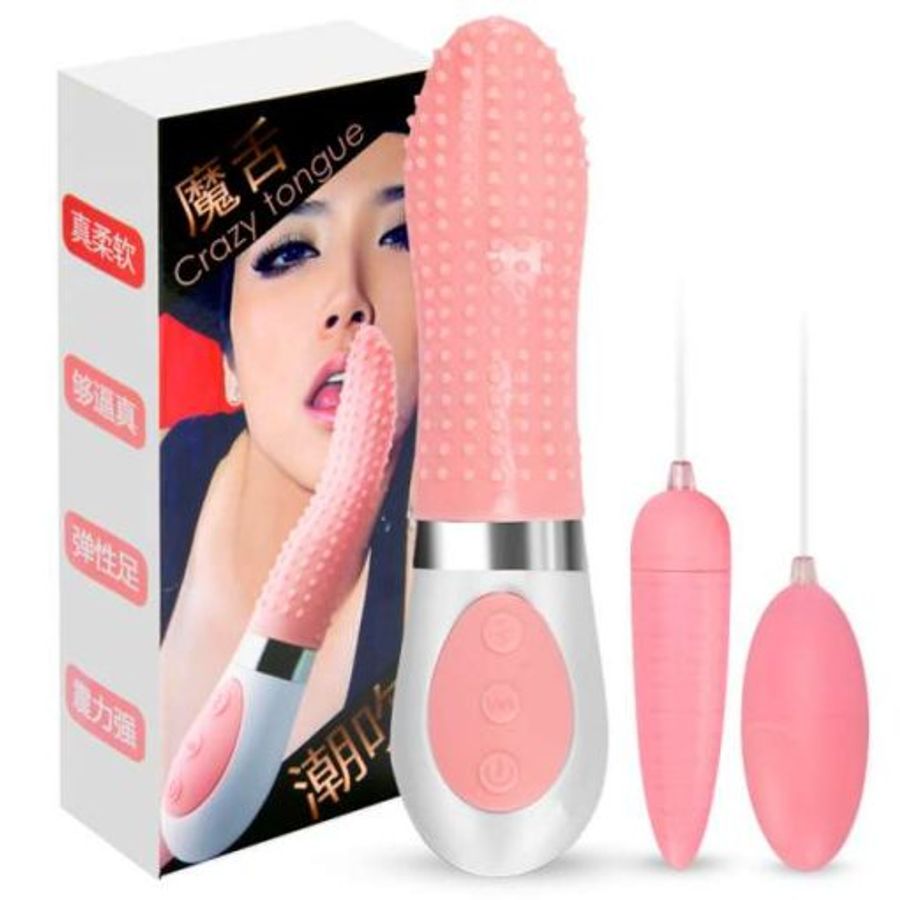 Lưỡi Rung Liếm Âm Đạo Kèm 2 Trứng Rung Kích Thích “Cô Bé” Cực Sướng 365543