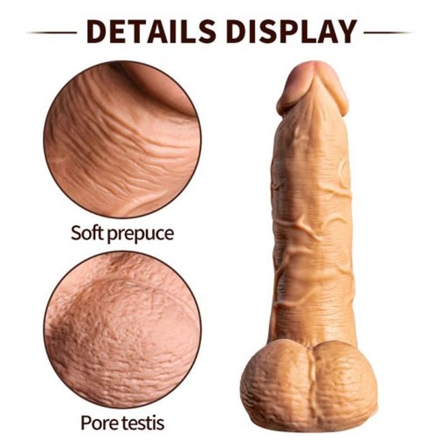 Dương Vật Giả Yeain Không Rung Đế Hít Màu Da Mềm Mại Size To 9.5 inch 365564