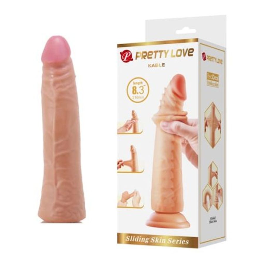 Dương Vật Giả Prettylove Kable Silicon 2 Lớp Mềm Mịn Như Thật 365594