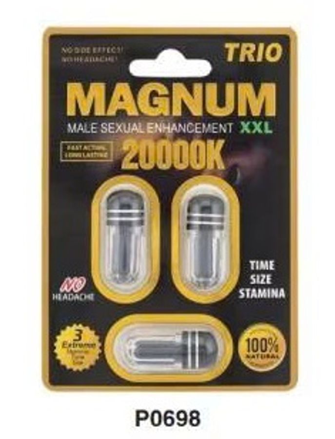 Viên uống tăng cường sinh lý nam Magnum XXL 20000K Trio cao cấp 3 Viên 7 Ngày