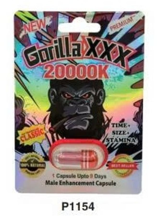 Viên uống tăng cường sinh lý nam Gorilla XXX 20000K Premium cao cấp 1 Viên 7 Ngày