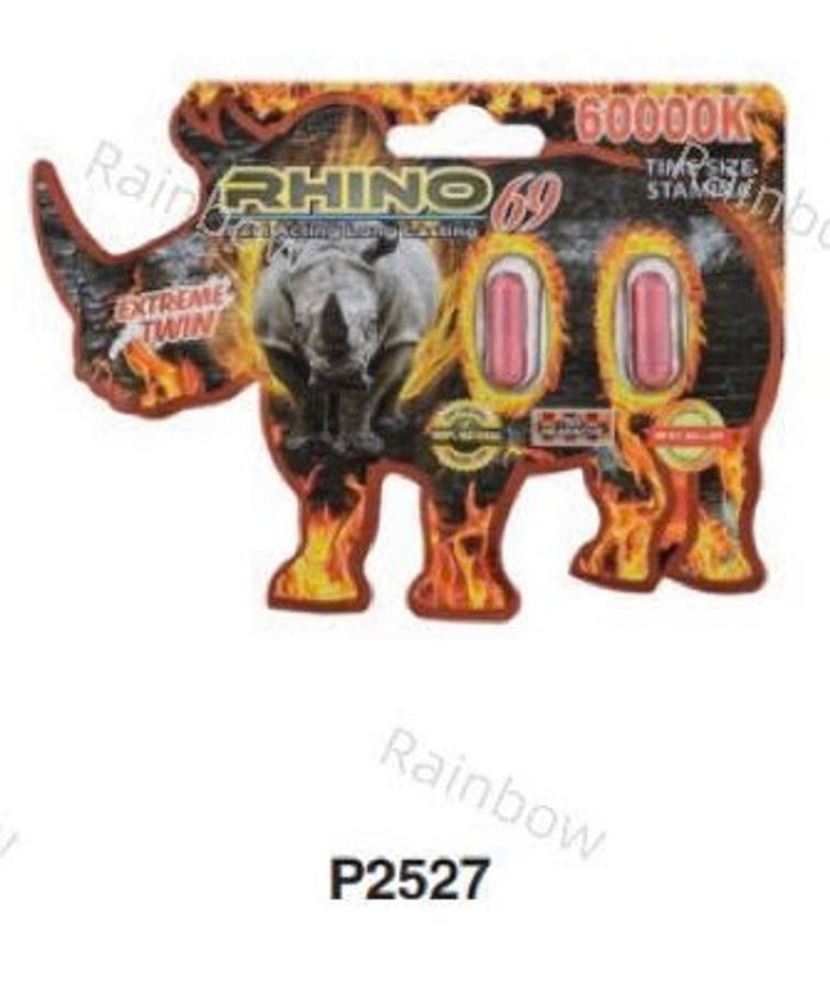 Viên uống tăng cường sinh lý nam Rhino 69 60000K Extreme Twin Cam cao cấp 2 Viên 7 Ngày