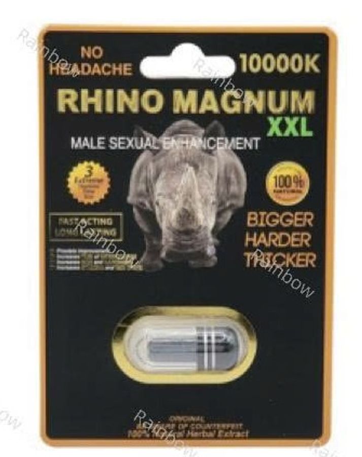Viên uống cao cấp tinh chất thiên nhiên dành cho phái mạnh Rhino Magnum XXL 10000K 1 Viên