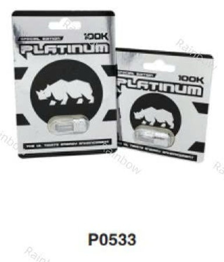 Viên uống tăng cường sinh lý nam Special Edition Rhino 100K Platinum cao cấp 1 Viên 7 Ngày