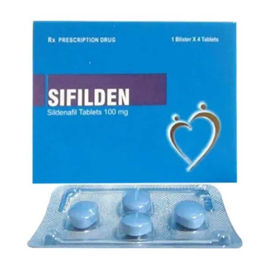 Viên hỗ trợ sinh lực nam giới SIFILDEN 100MG HỘP 4 VIÊN