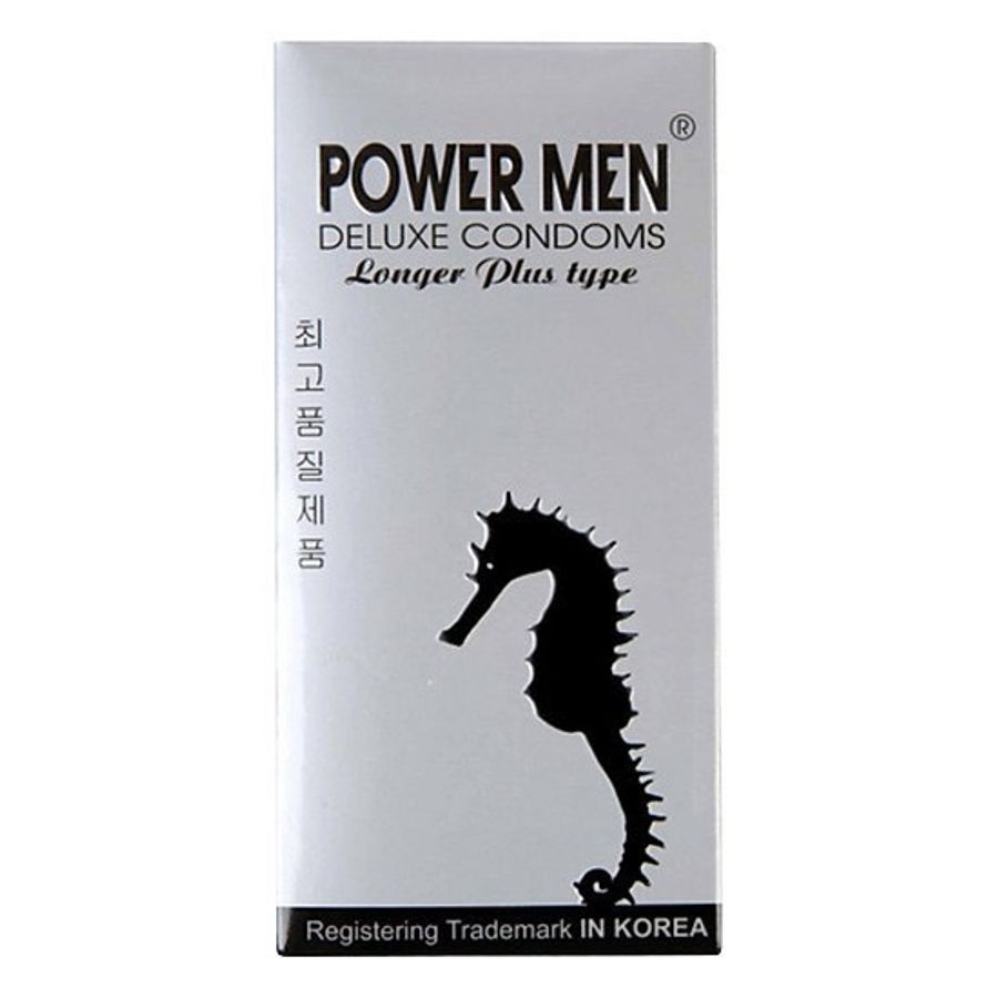 Bao Cao Su Powermen Cá Ngựa Bạc Có Gai (H12) - Chống Xuất Tinh Sớm