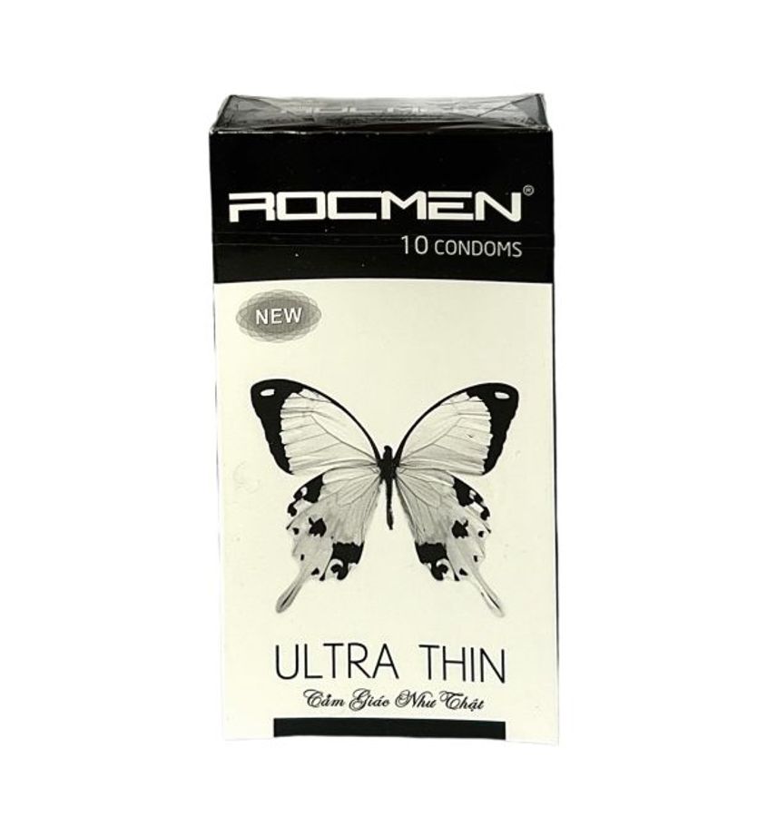 BAO CAO SU SIÊU MỎNG ROCMEN TRẮNG HỘP 10 CÁI