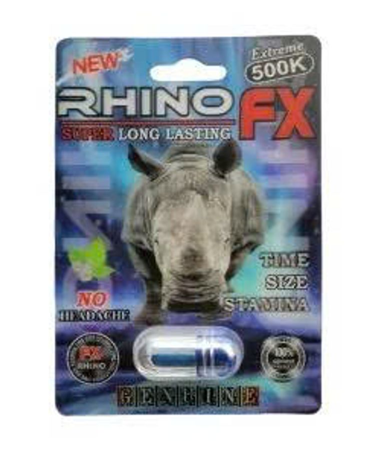 Viên uống tăng cường sinh lý nam Rhino FX Extreme 500K cao cấp 1 Viên 7 Ngày