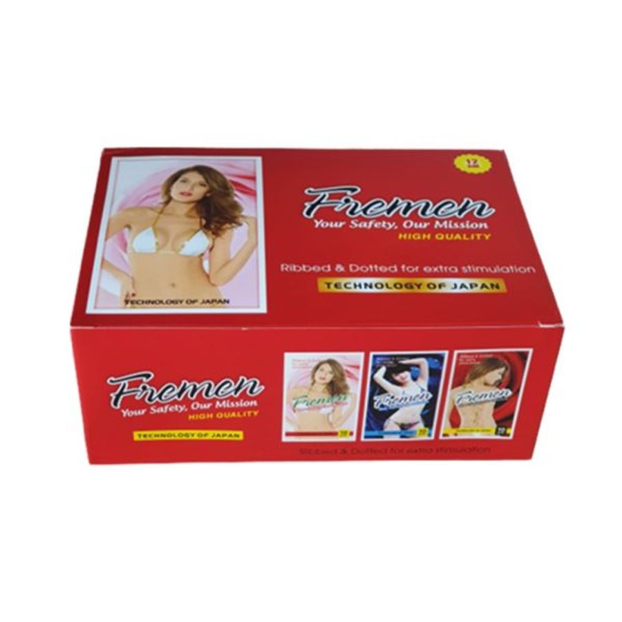 Hộp 120 cái Bao Cao Su Siêu Gai Chấm Fremen - Ôm sát không lo tuột bao