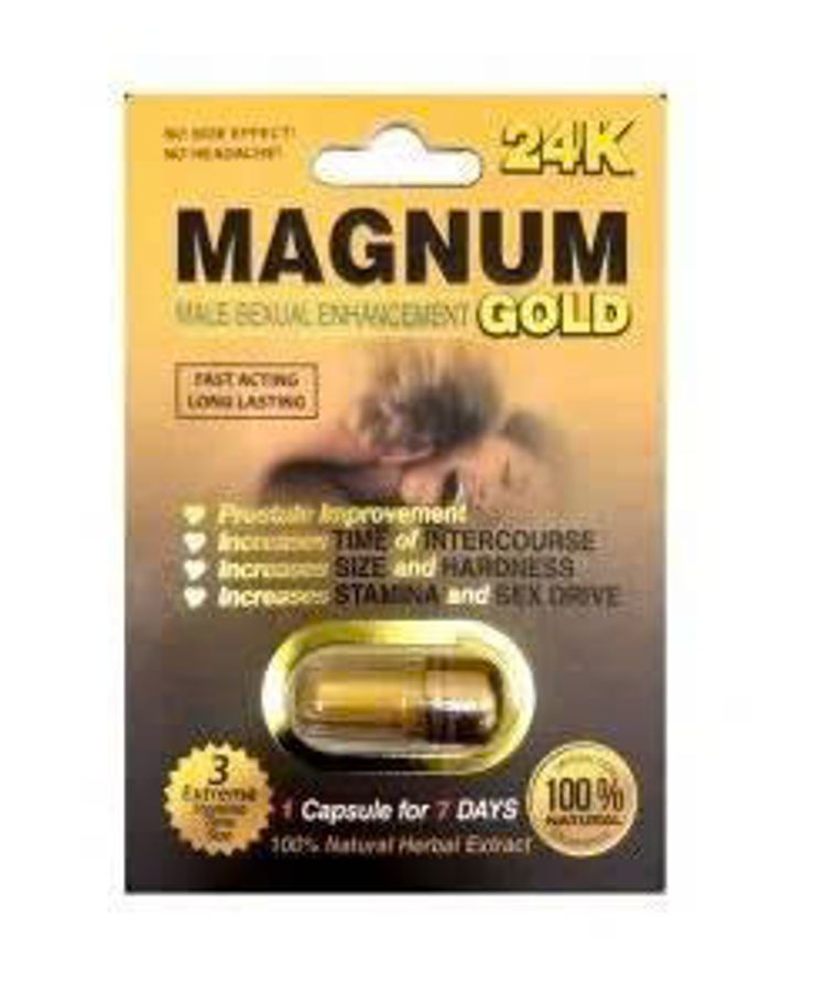 Viên uống tăng cường sinh lý nam Magnum 24K Gold cao cấp 1 Viên 7 Ngày