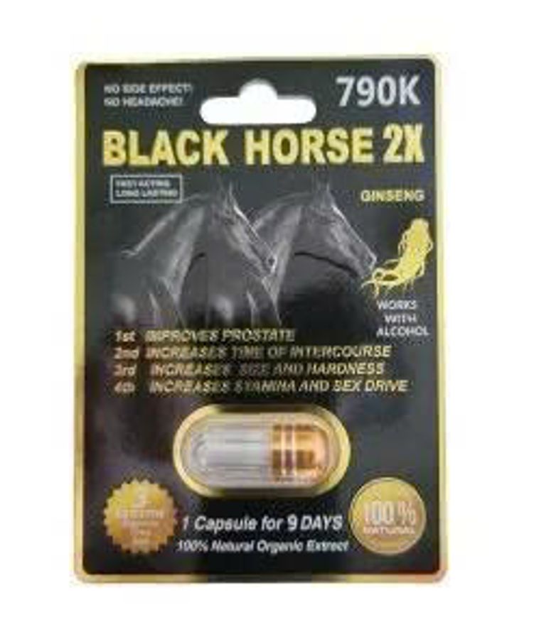 Viên uống tăng cường sinh lý nam Black Horse 2X 790K Nhiều lợi ích cao cấp 1 Viên 7 Ngày