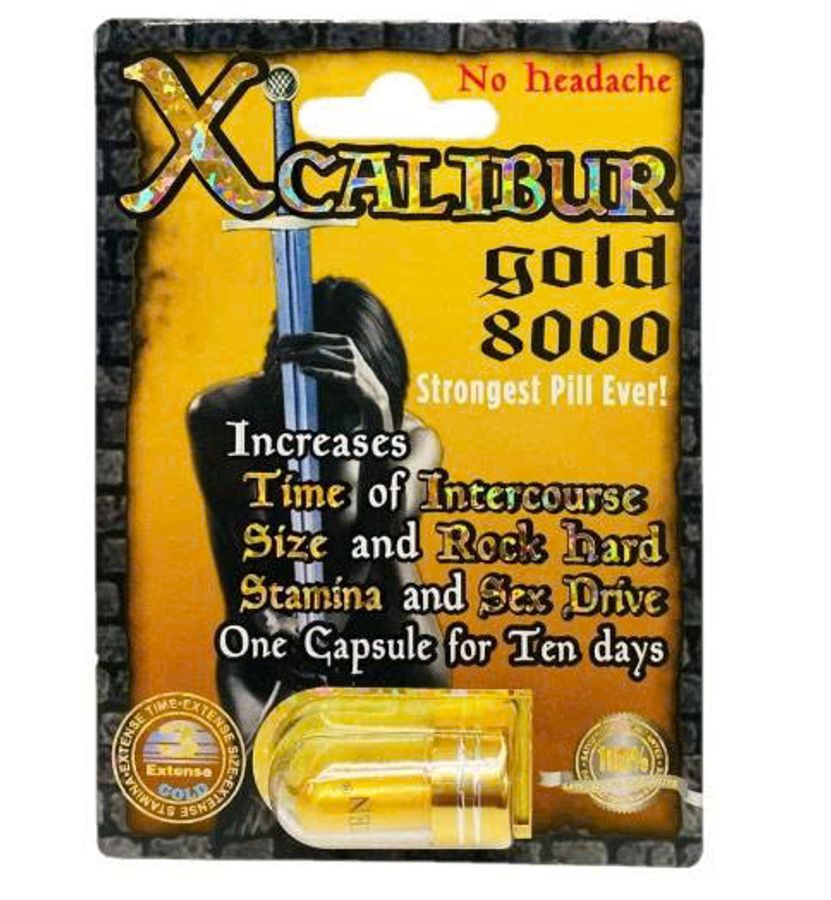 Viên uống cao cấp tinh chất thiên nhiên dành cho phái mạnh Xcalibur Gold 8000 1 Viên